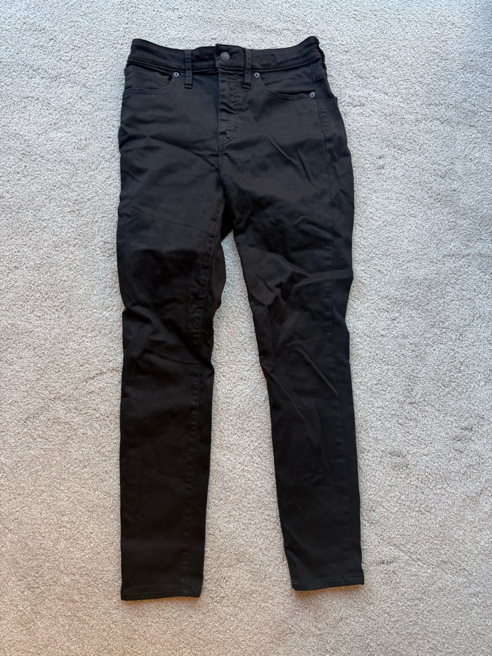 Madewell Curvy High-Rise Skinny Black Jeans - Picture 1 of 4